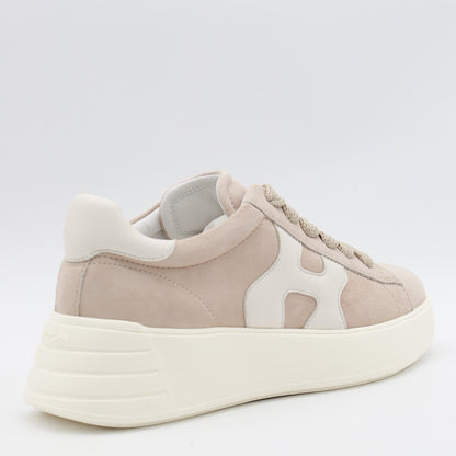 Weiße Ledersneaker von Hogan