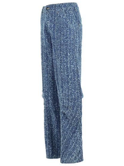 Rotate Birger Christensen – Baggy-Jeans aus blauer Baumwolle