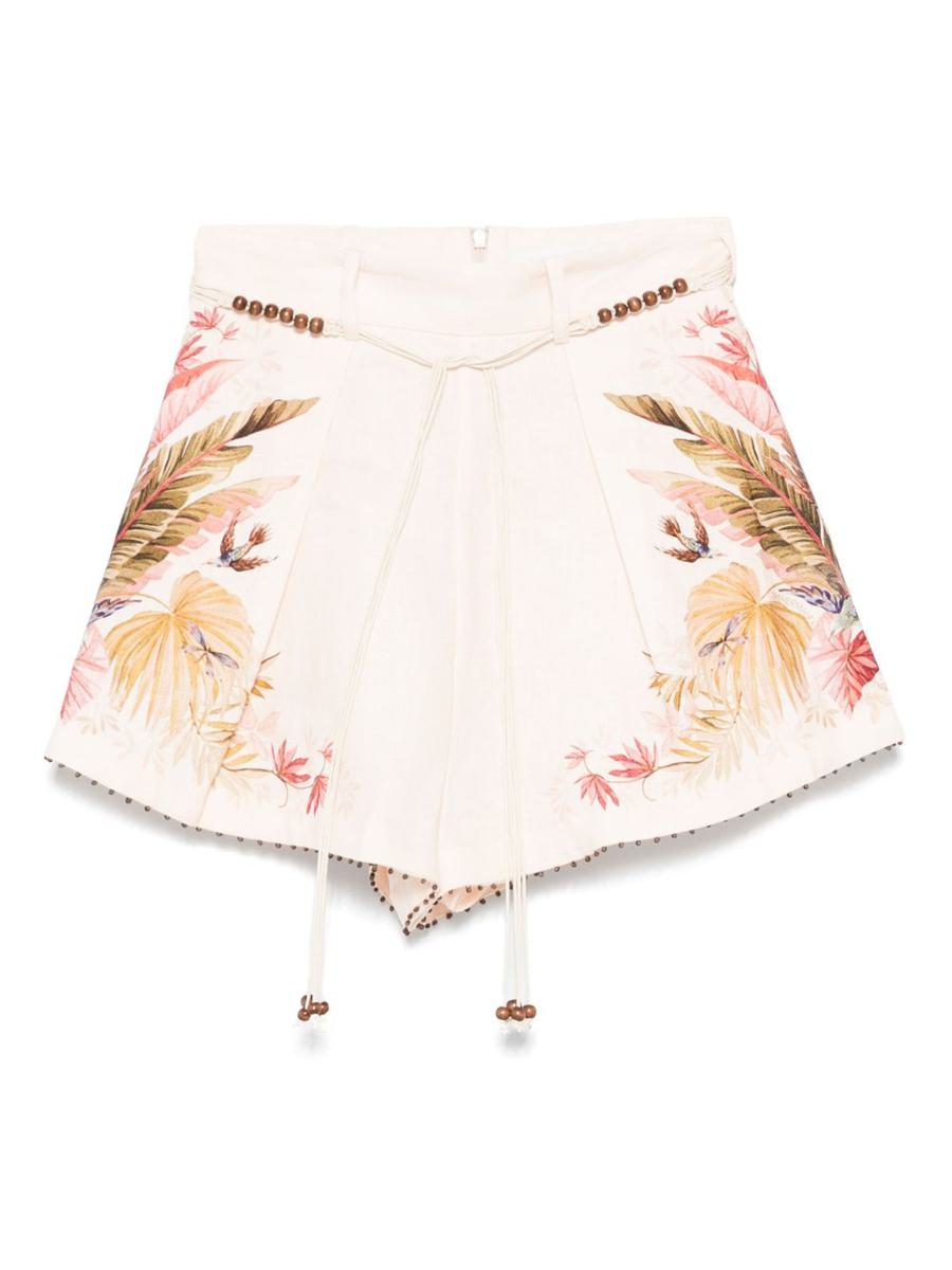 Zimmermann – Bedruckte Leinenshorts „Ascension“