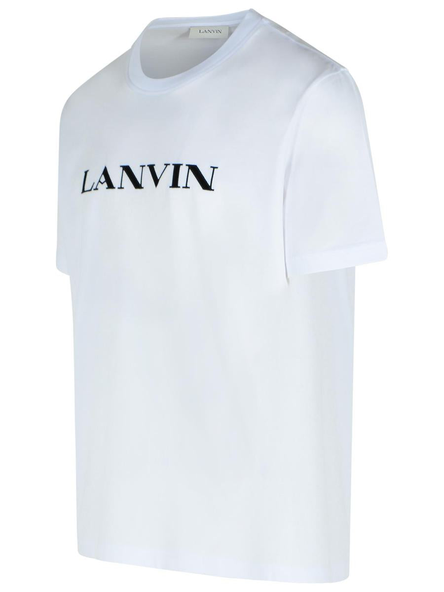 Weißes Baumwoll-T-Shirt von Lanvin