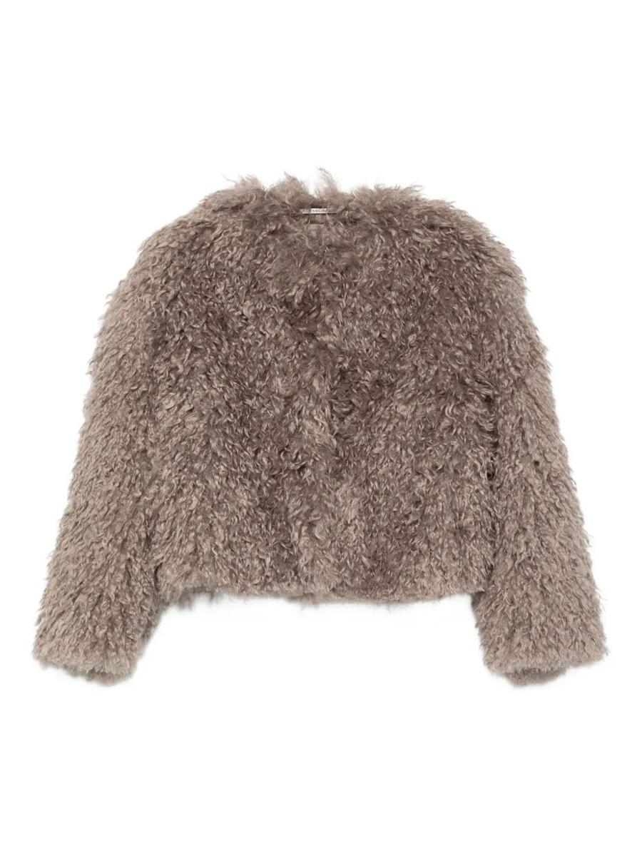 Tagliatore Teddy Cropped Jacket Kleidung