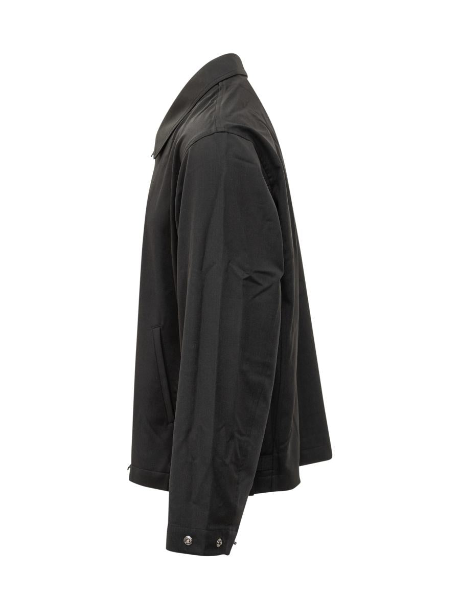 Y-3 Adidas Leichte schwarze Jacke mit Reißverschluss Y-3