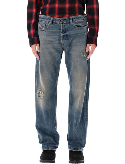 Diesel 1980 D-Eeper Destroyed Jeans Blau