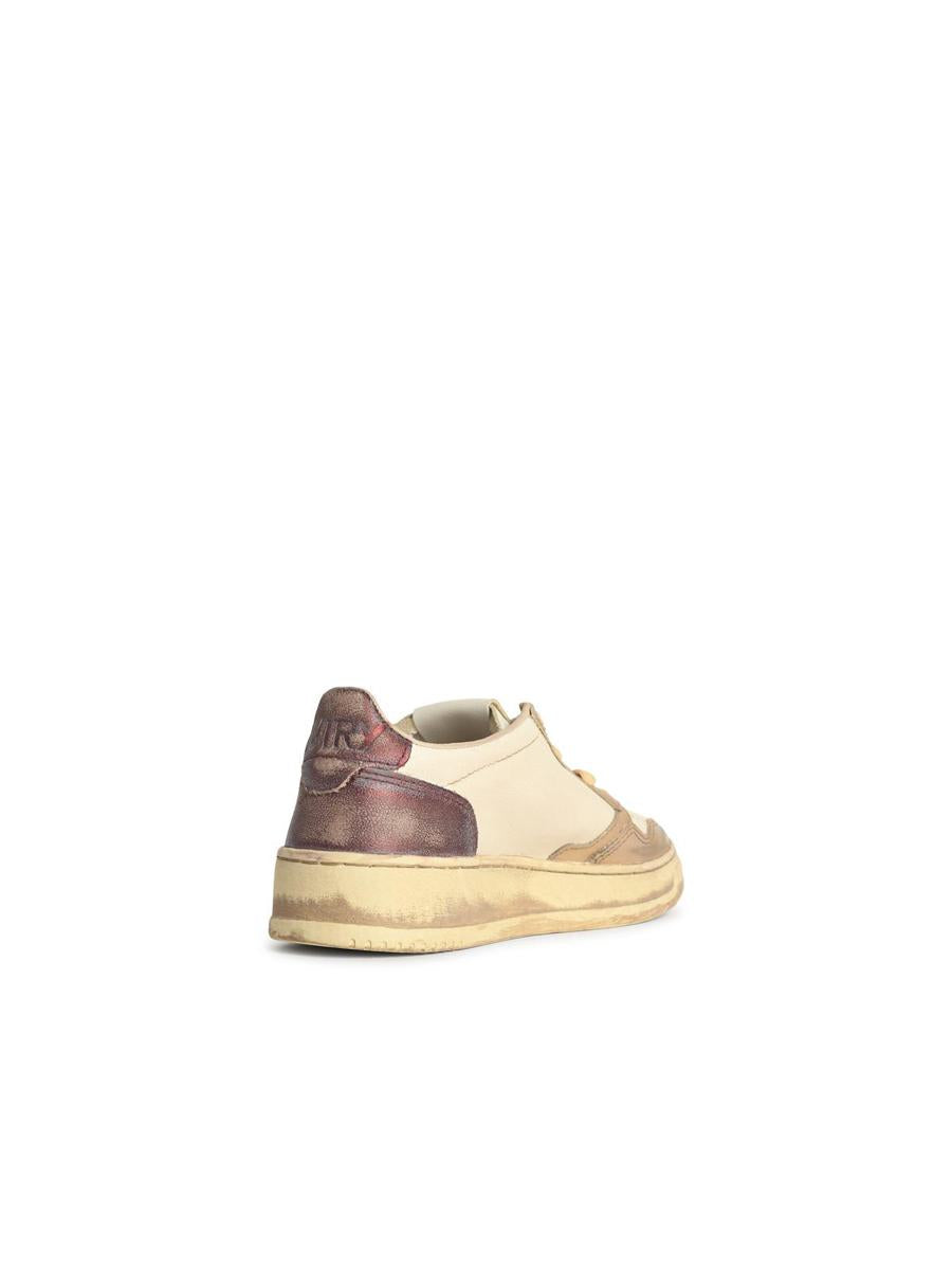 Autry „Super Vintage“ weiße Ledersneaker