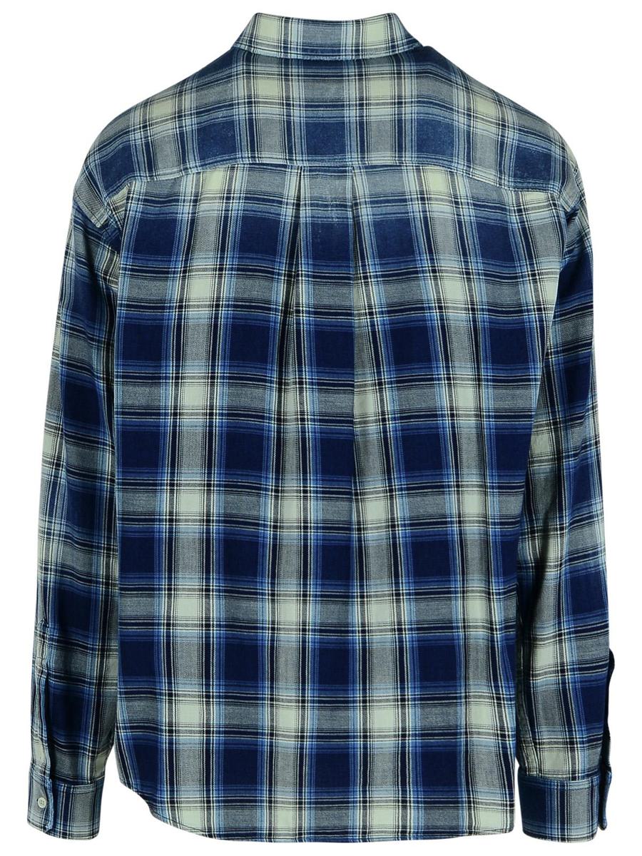 DSQUARED2 Blaues Baumwollhemd