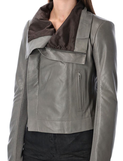 Rick Owens Lammlederjacke