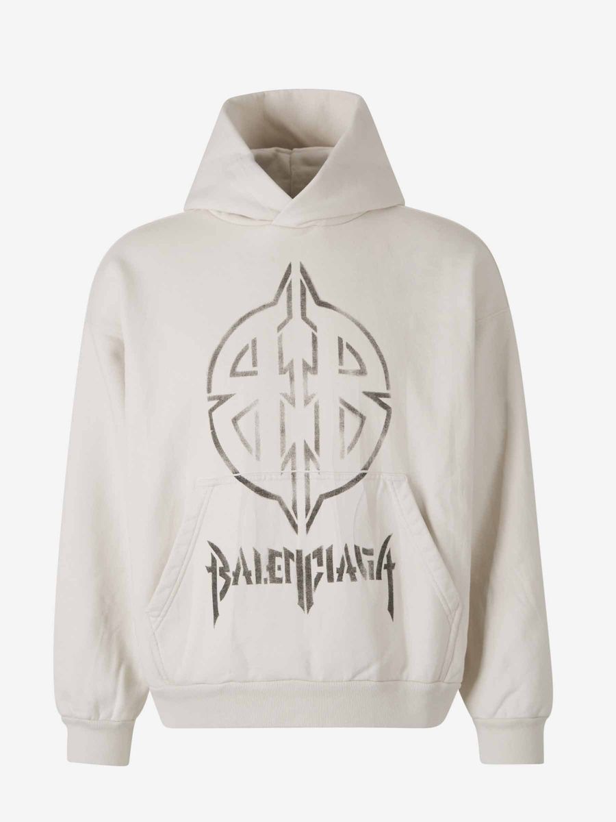 Balenciaga – Sweatshirt mit BB-Logo aus Metall