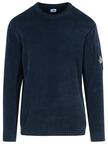 Marineblauer Baumwollpullover von CP Company