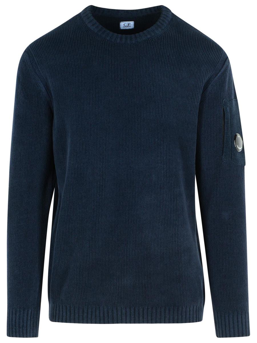 Marineblauer Baumwollpullover von CP Company