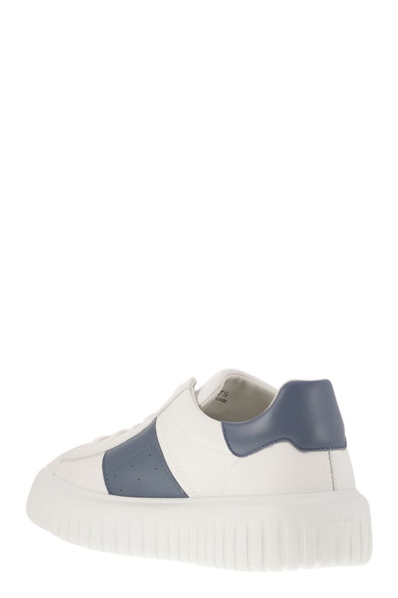 Hogan – Weiße Sneakers mit H-Streifen