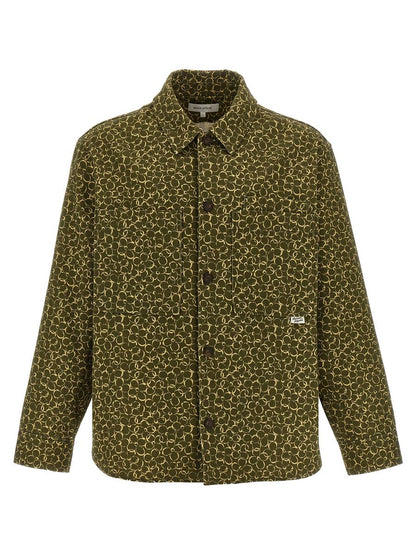 Maison Kitsuné – Überhemd mit Blumendruck