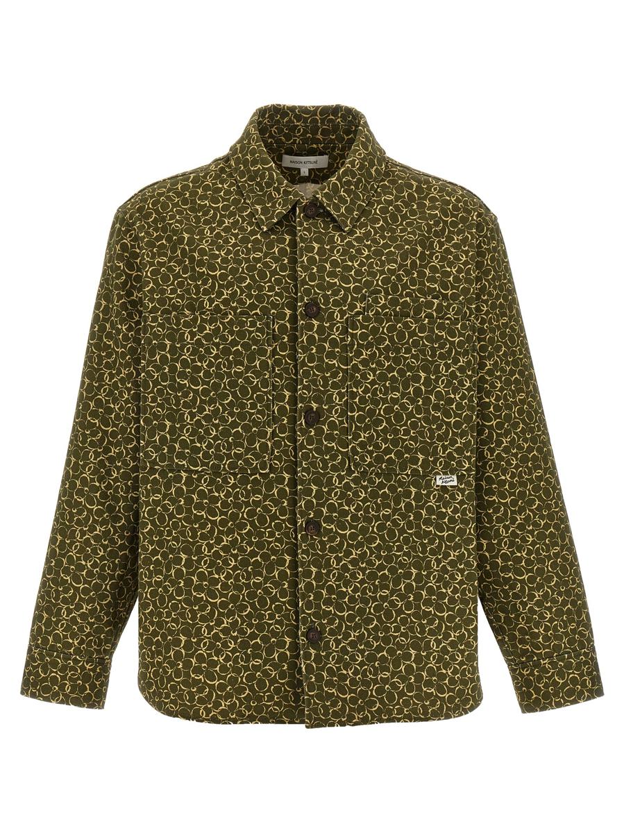 Maison Kitsuné – Überhemd mit Blumendruck