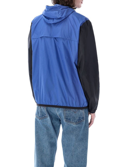 Comme Des Garçons Play – Zweifarbige, wasserdichte Kapuzenjacke