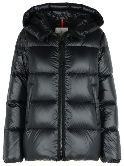 Moncler „Serittes“ schwarze Daunenjacke aus Polyamid