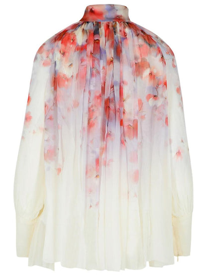 Zimmermann „Crush Smock“ Mehrfarbige Bluse aus Polyestermischung