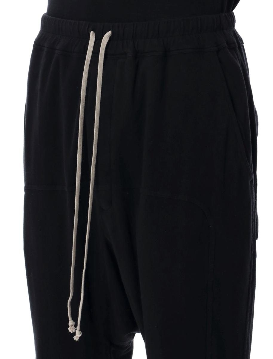 Rick Owens Drkshdw Schwarze Jersey-Hose mit Kordelzug