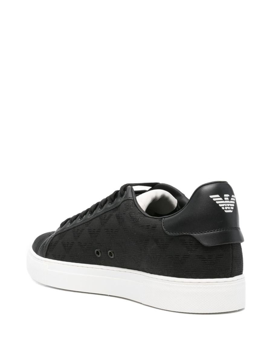 Exklusive Sneakers mit Allover-Logo von Emporio Armani