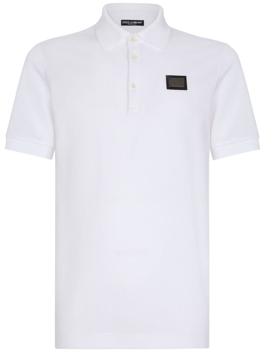 Dolce &amp; Gabbana Poloshirt aus Baumwolle mit Logo