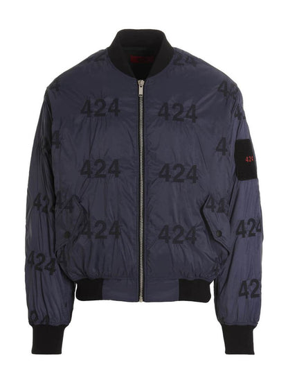 424 Wendbare Bomberjacke mit Logo.