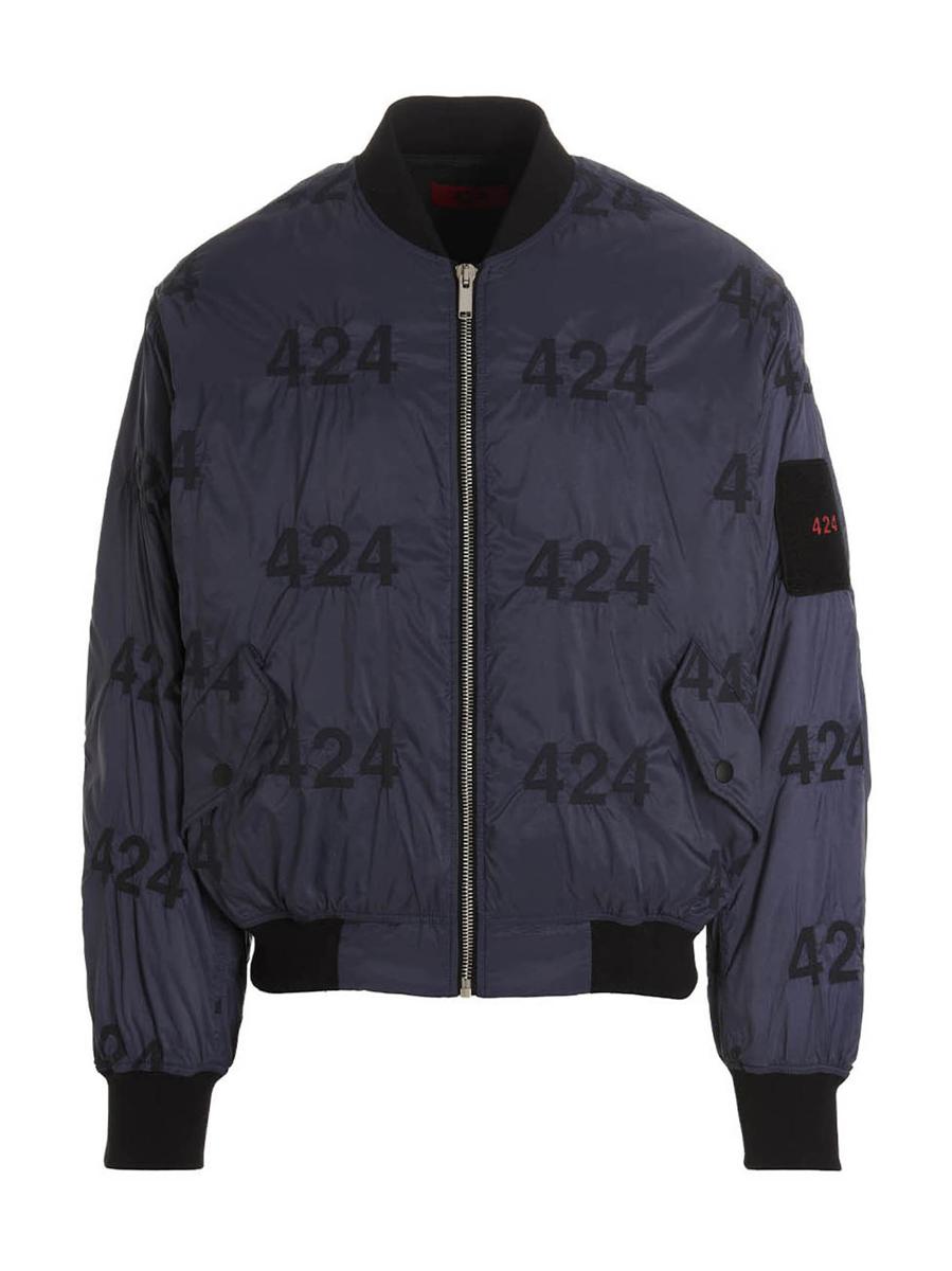 424 Wendbare Bomberjacke mit Logo.