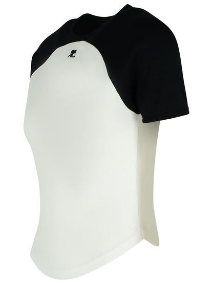Weißes Baumwoll-T-Shirt von Courrèges