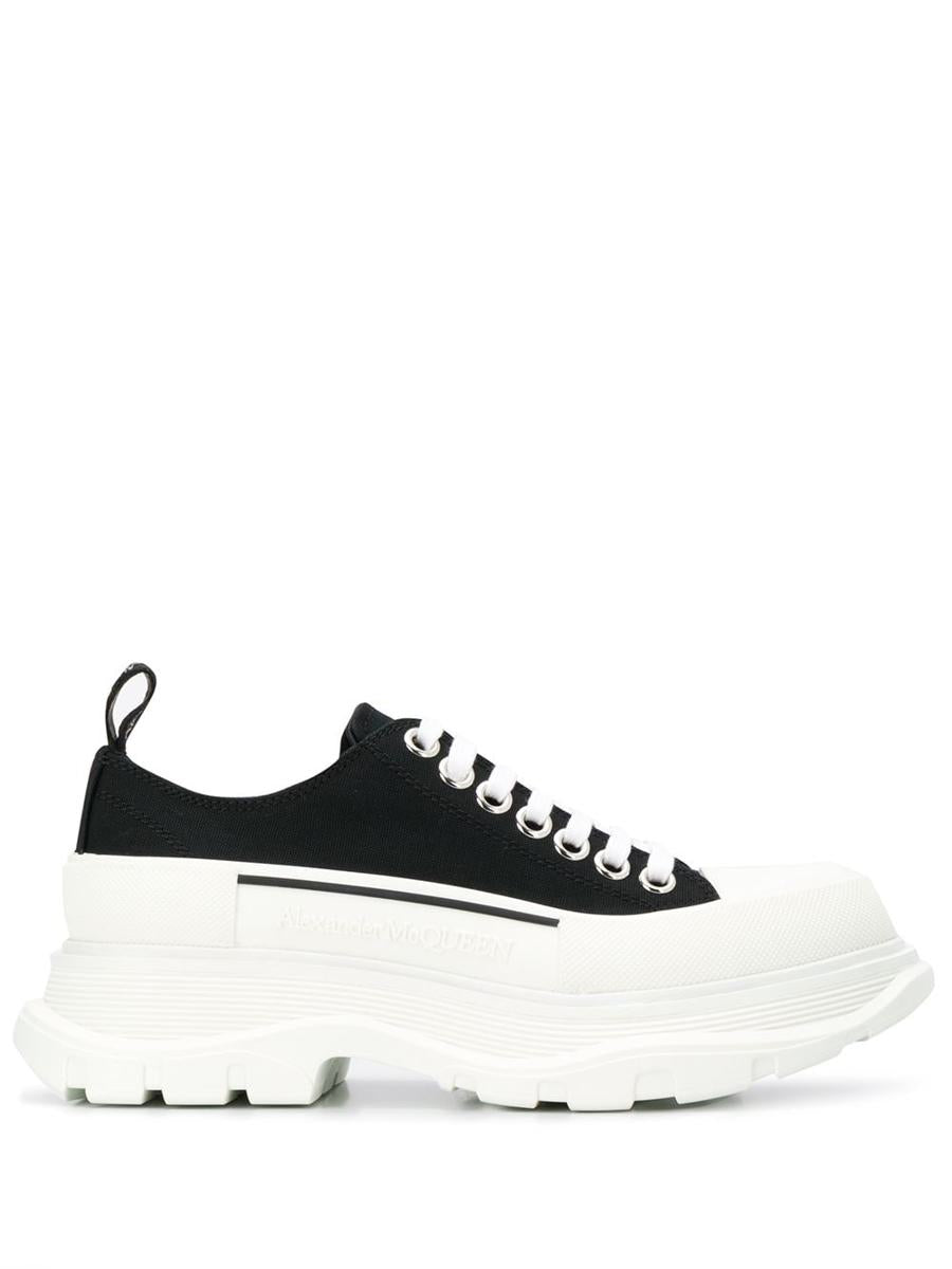 Alexander McQueen – Sneakers aus glattem Canvas mit Gummisohle