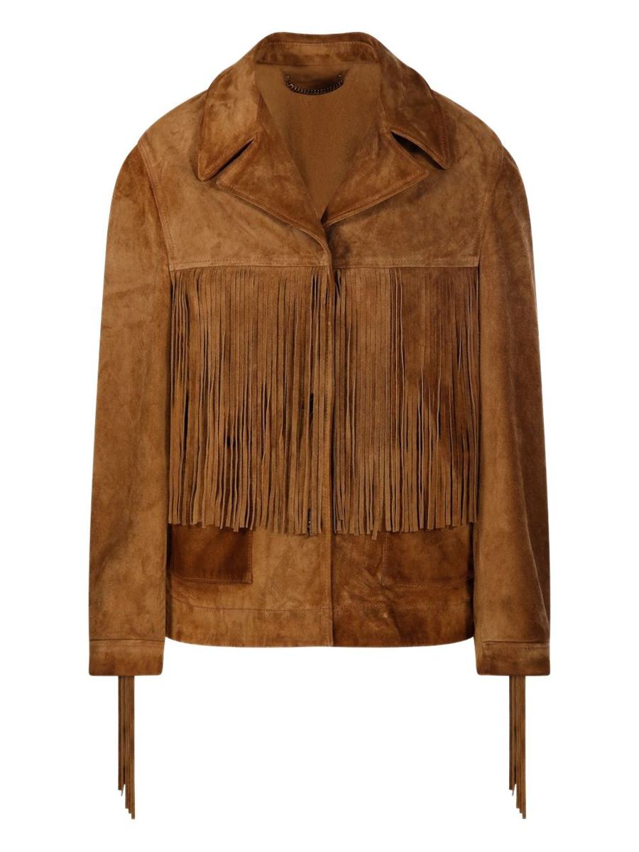 Golden Goose Lederjacke mit Fransen