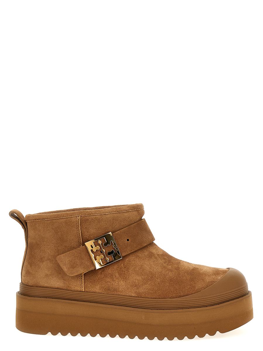 Tory Burch – Ankle Boots „Mellow Shearling Platform“