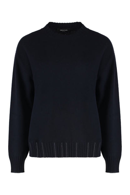 Fabiana Filippi Pullover aus Wollmischung mit Rundhalsausschnitt