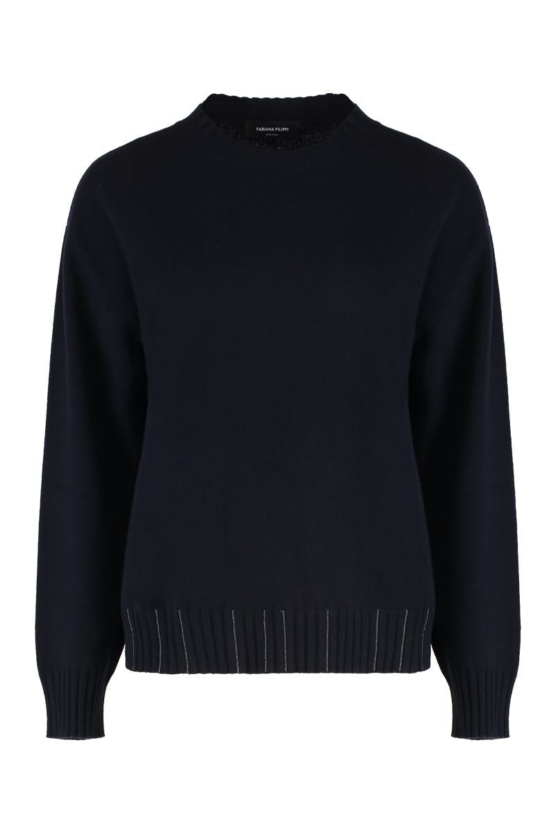 Fabiana Filippi Pullover aus Wollmischung mit Rundhalsausschnitt
