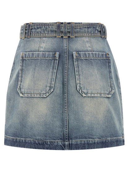 Balmain Cargo-Taschenrock