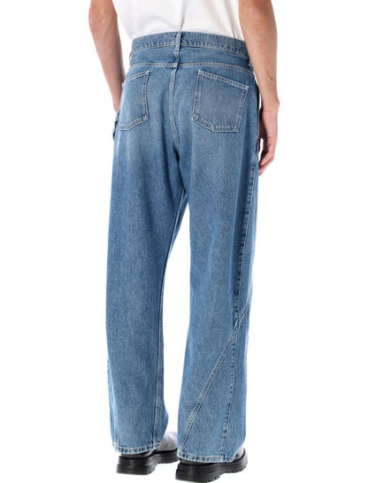 JW Anderson – Workwear-Jeanshose aus verdrehter Baumwolle