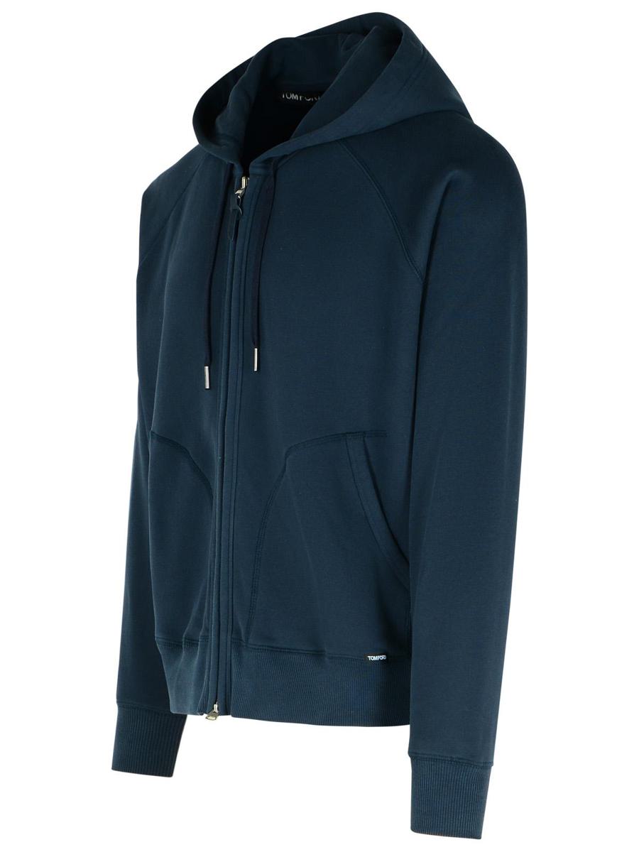 Blauer Baumwollpullover von Tom Ford