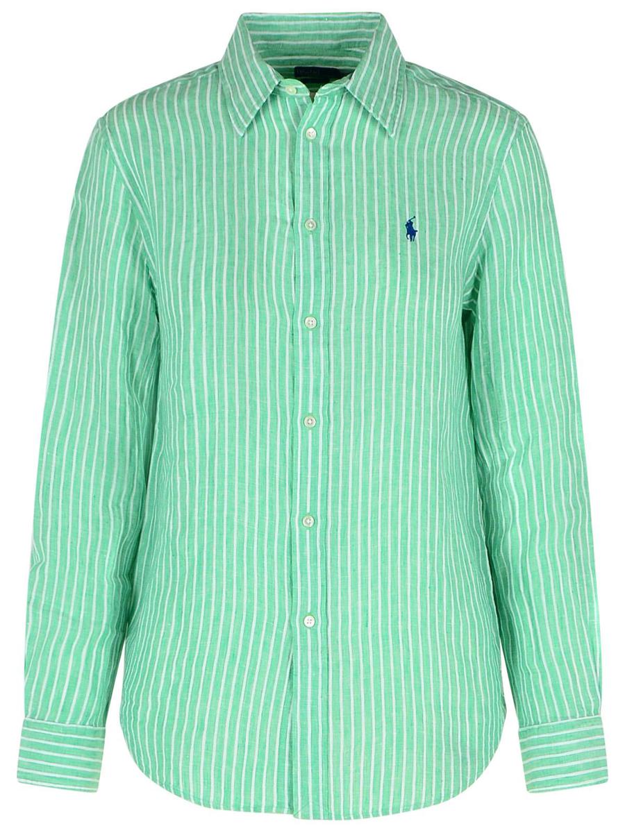 Grünes Leinenhemd von Polo Ralph Lauren