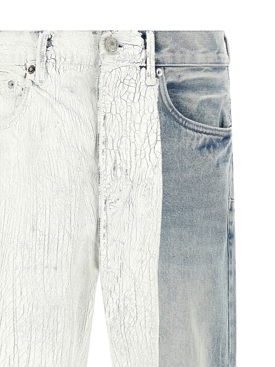 Lila Marke „Crackle Silver“ Jeans