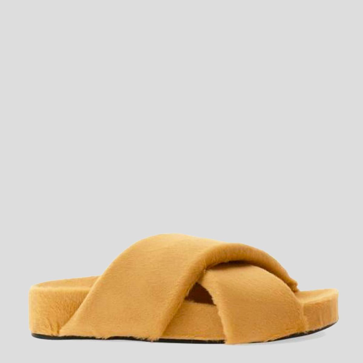 Jil Sander – Braune Leder-Ballerinas
