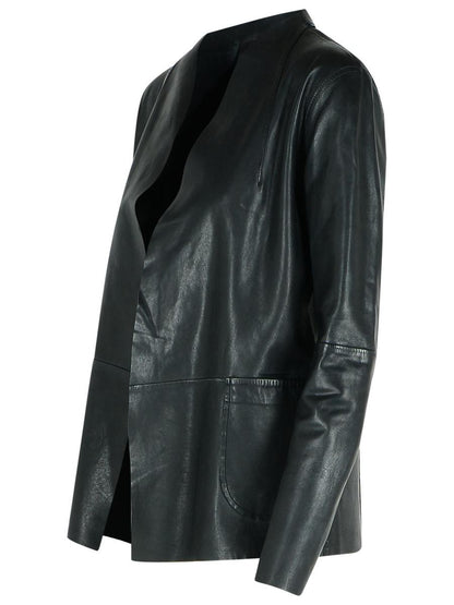 Bully Schwarze Lederjacke