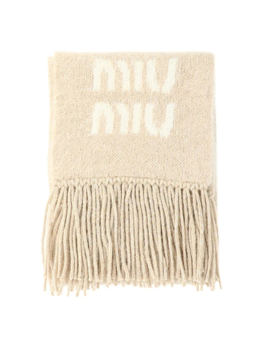 Miu Miu – Schal mit kontrastierendem Logo
