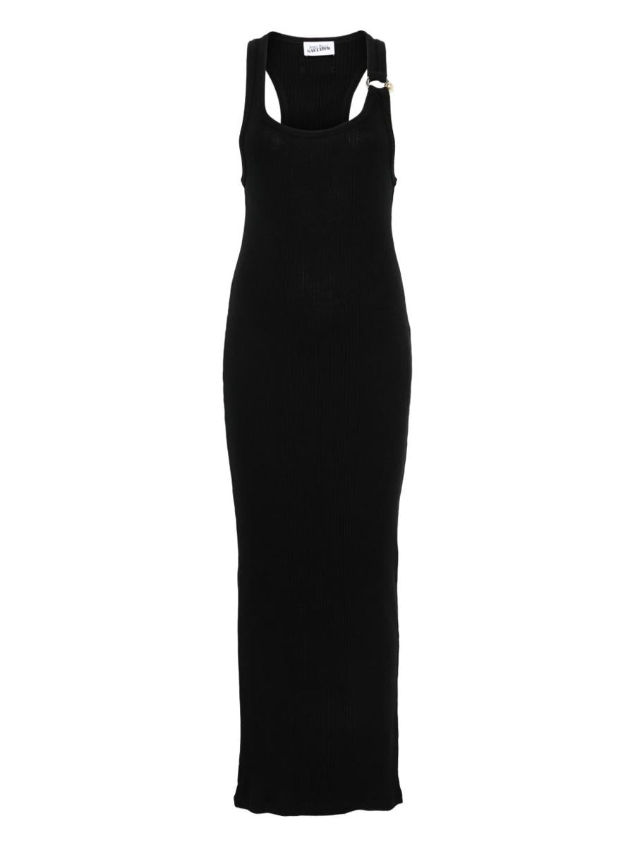 Jean Paul Gaultier Das schwarze Piercing-Langes Kleid
