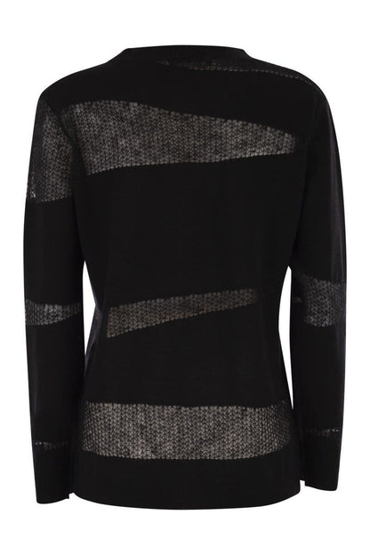 Fabiana Filippi Platin-Pullover mit U-Boot-Ausschnitt