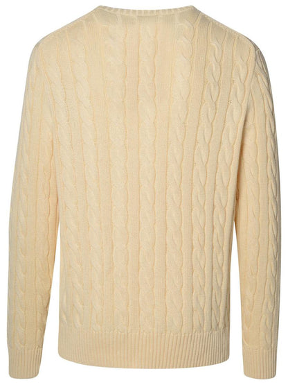 Polo Ralph Lauren – Elfenbeinfarbener Baumwollpullover
