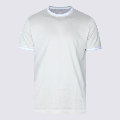 Eleventy – T-Shirt in Beige und Grau