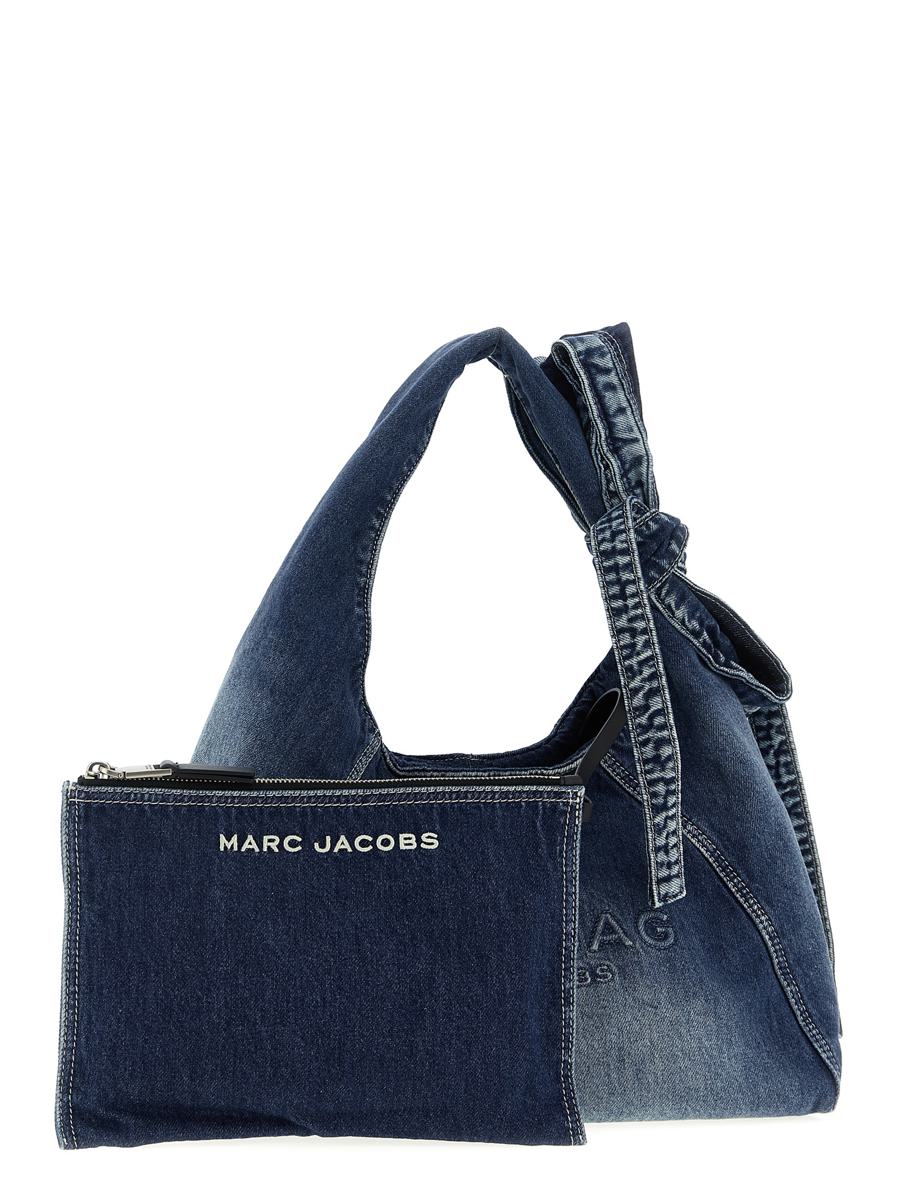 Marc Jacobs „The Bow Denim Medium Sack“ Schultertasche