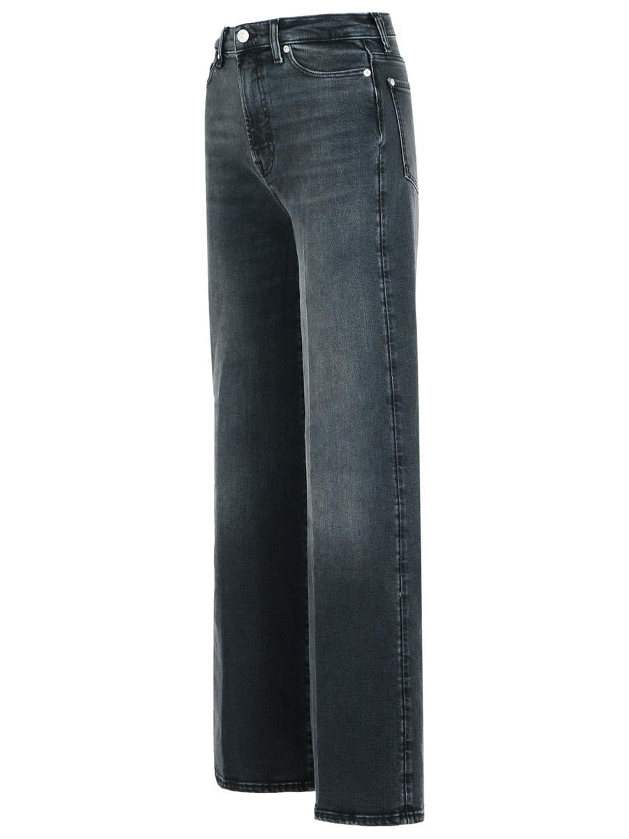 7 For All Mankind – Schwarze Jeans aus Baumwollmischung