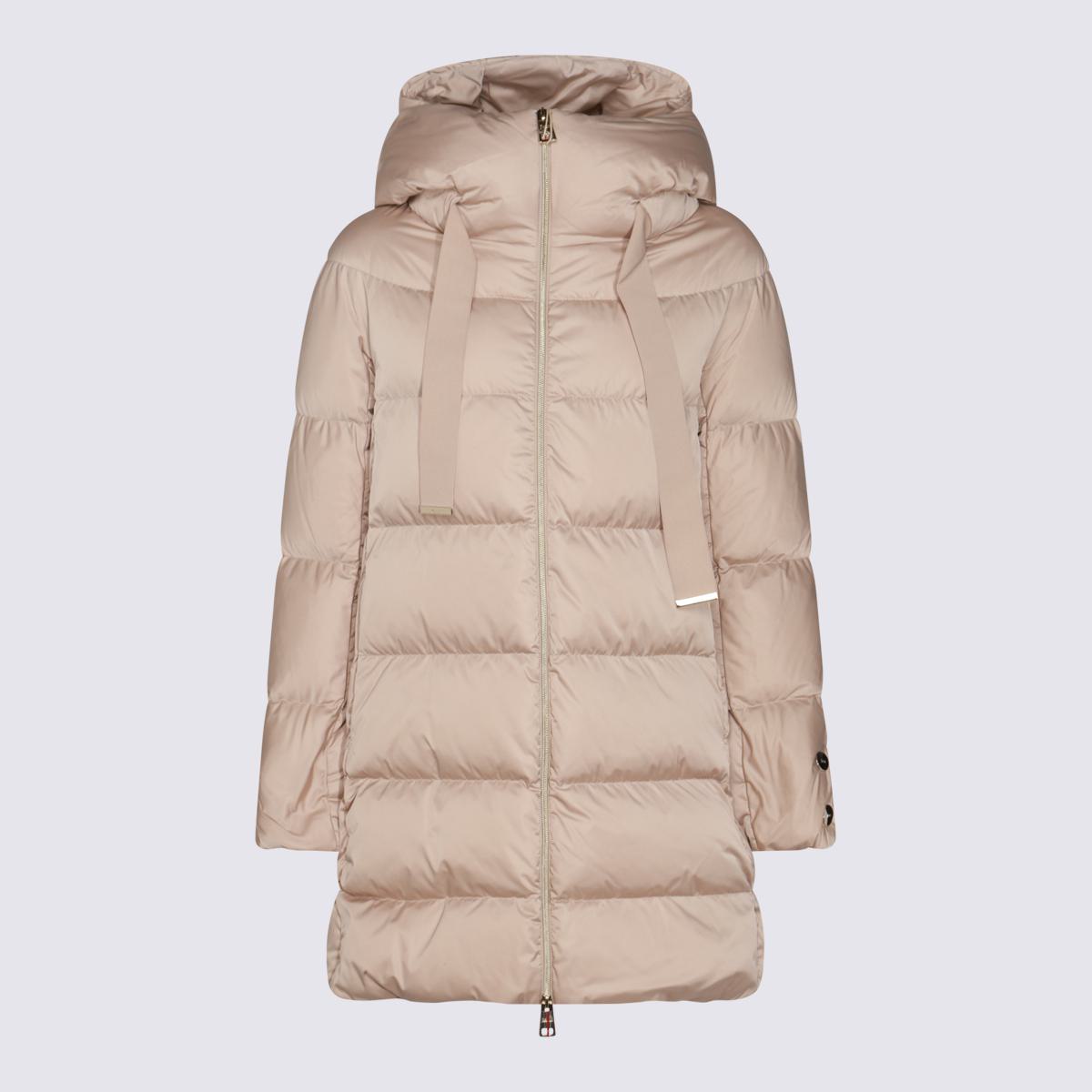 Beige Puffer-Daunenjacke von Herno
