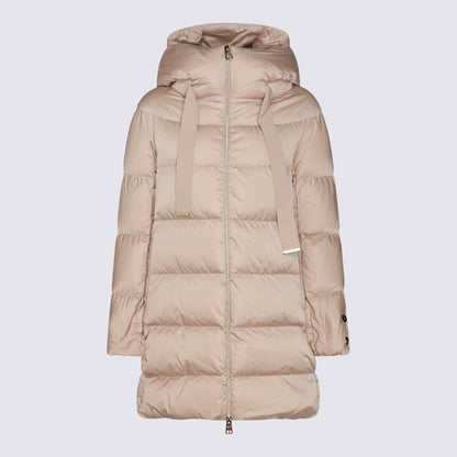 Beige Puffer-Daunenjacke von Herno