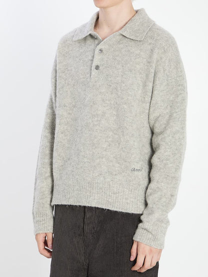 Polo aus Alpaka und Wolle