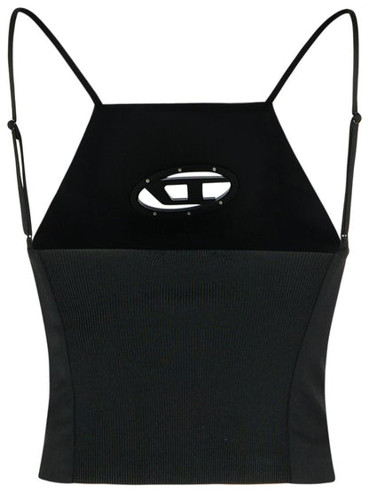 Diesel – Schwarzes Tanktop „Wilit“ aus Polyestermischung