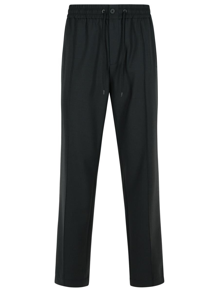 Dolce &amp; Gabbana Schwarze Hose aus Wollmischung