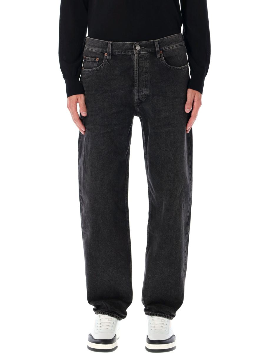 Saint Laurent Mick Straight-Leg-Jeans Schwarz